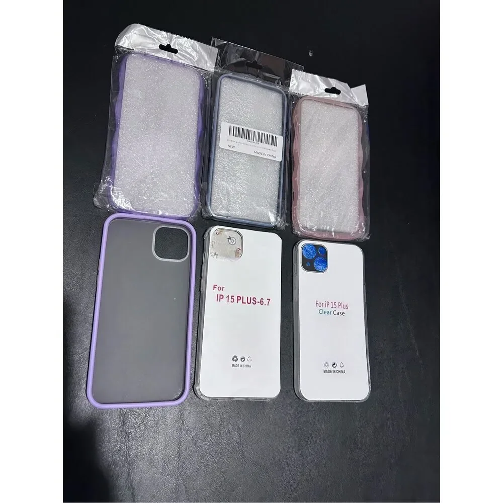 IPhone 15 Plus Cell Phone Cases Lot of 6 Cases Only All New